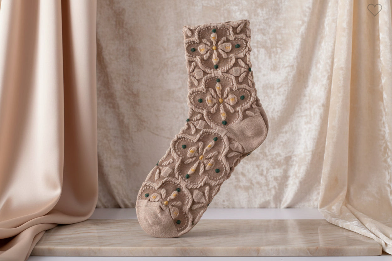 Vancleef Design Floral Socks