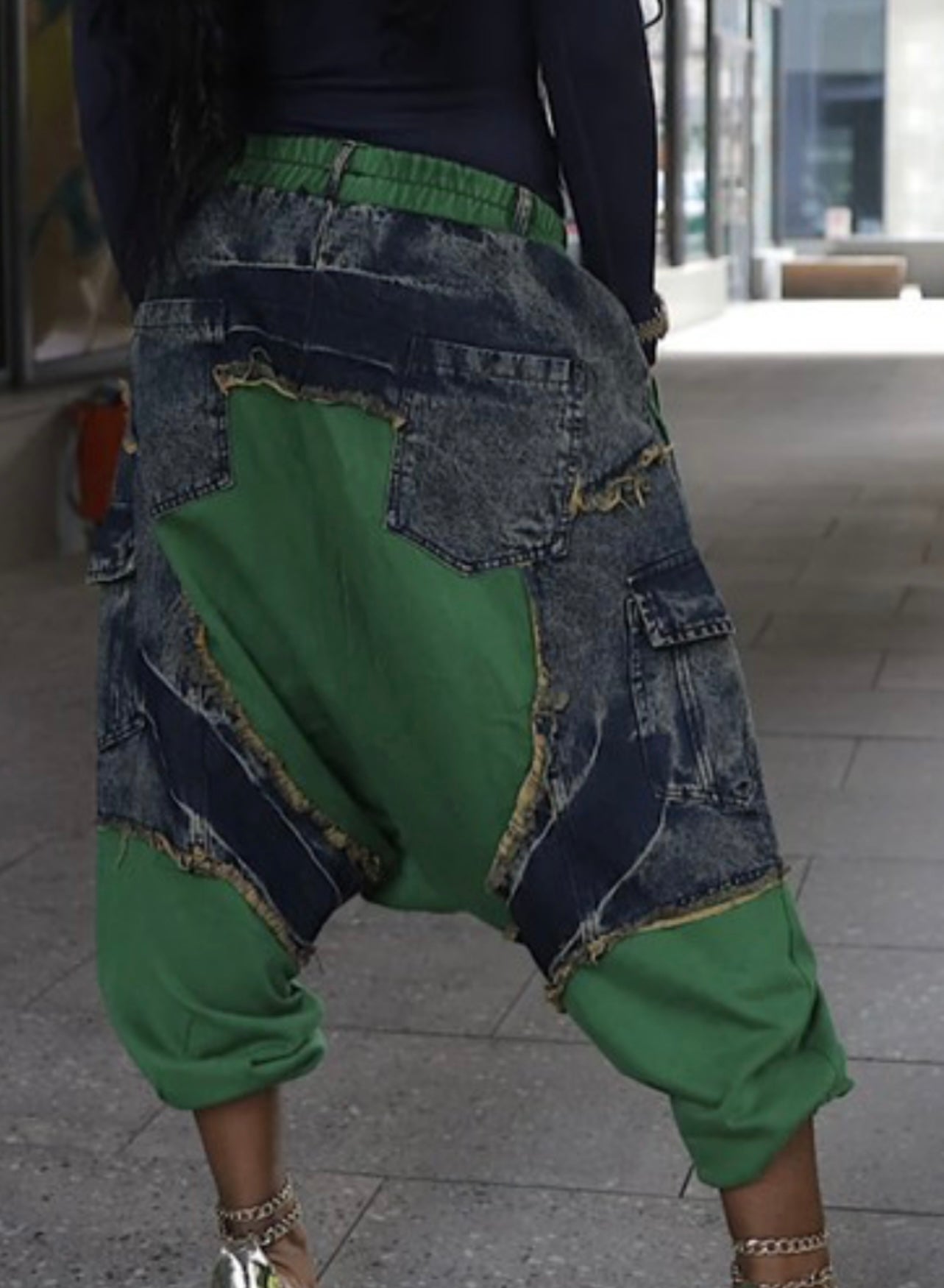 Trendy Jersey Denim Pants