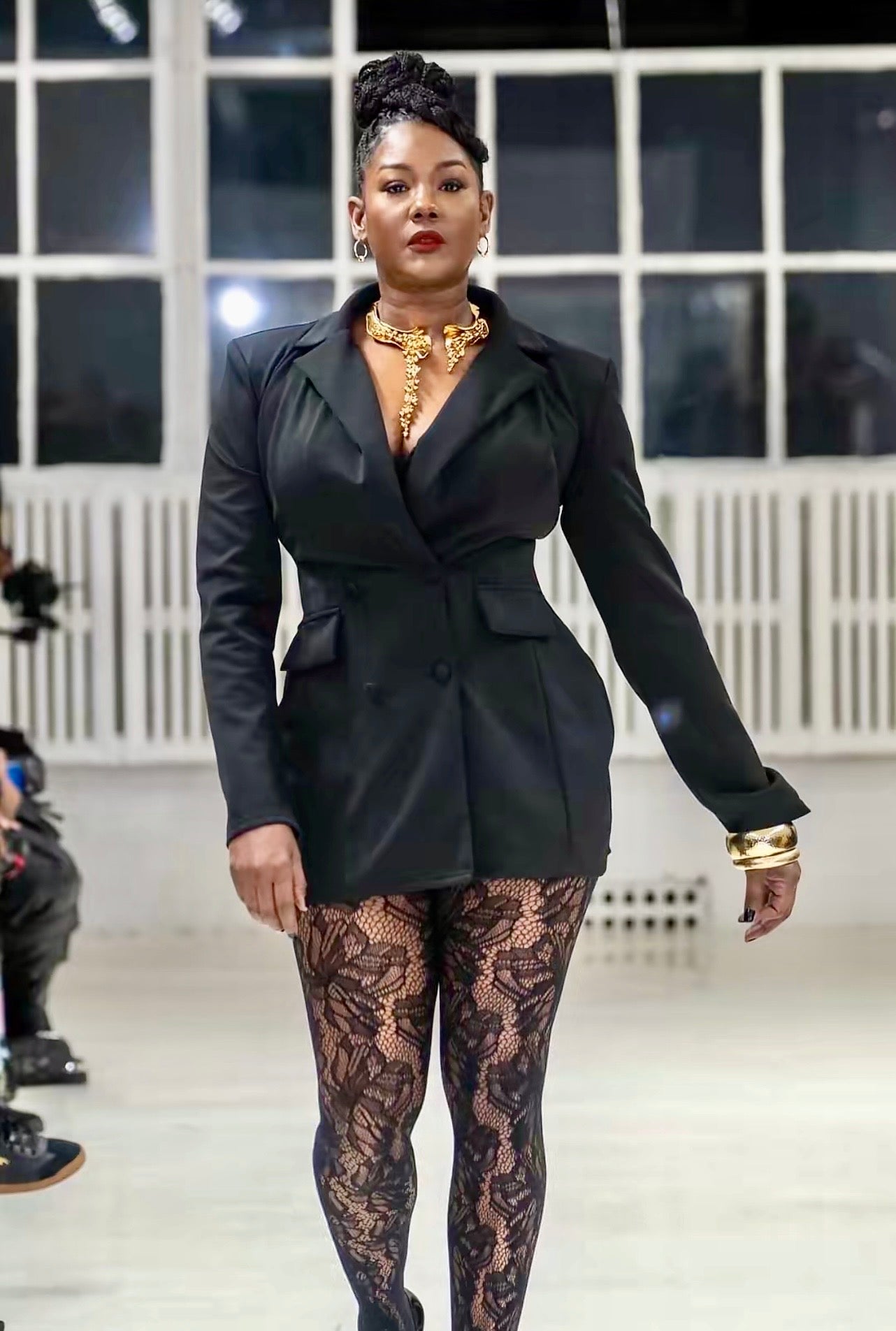 Taral Black Suit Dress
