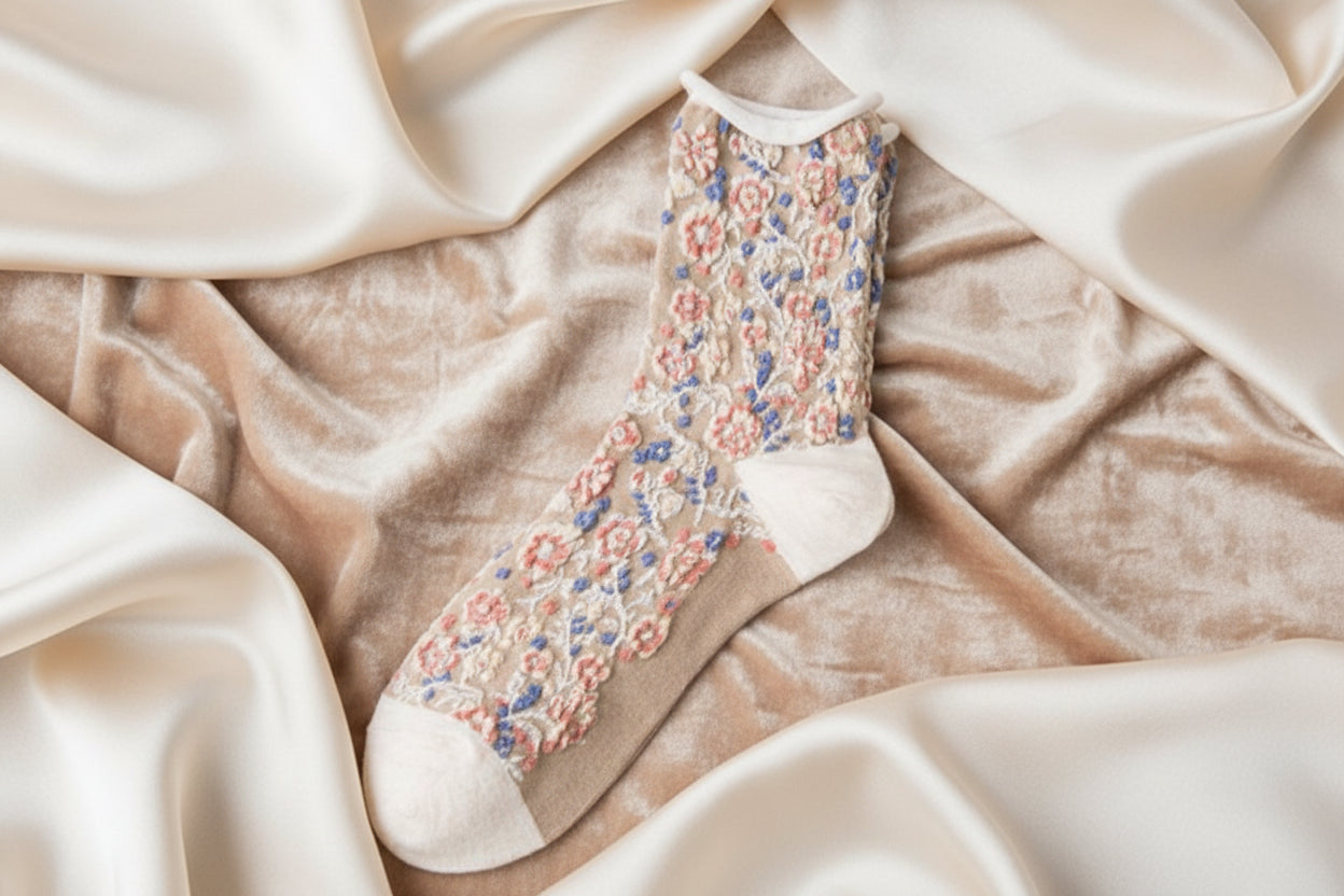 Floral Savory Socks