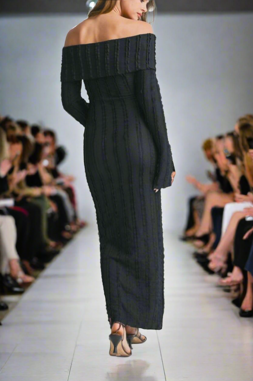 Black Allie Button down Dress