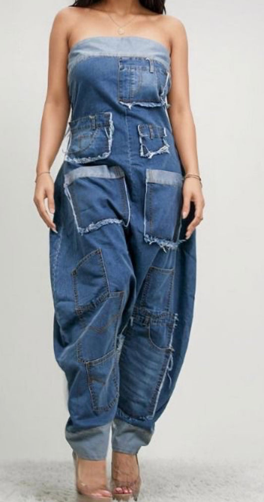 Wynter Denim One piece Jumpsuit