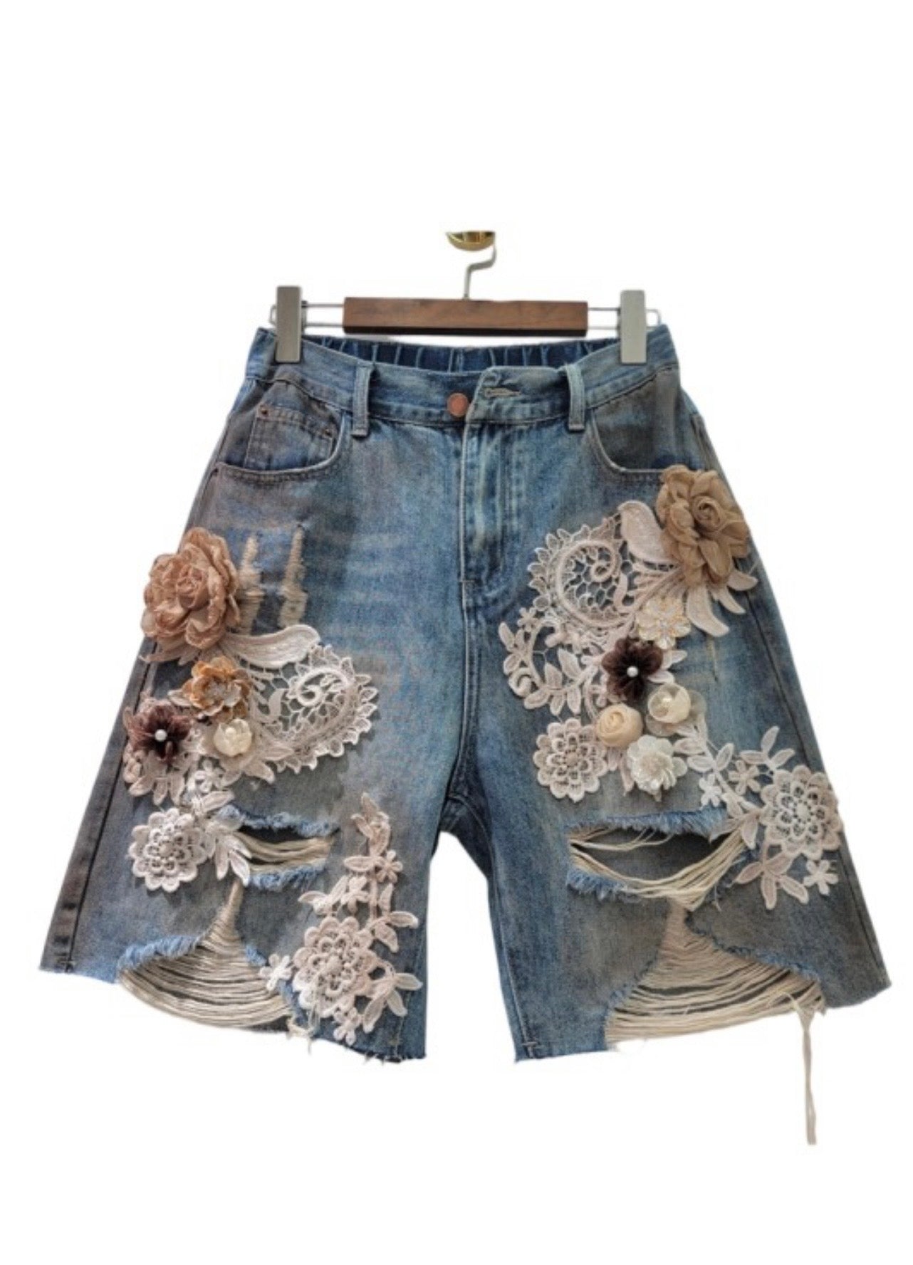 Sunny Flowers Denim shorts