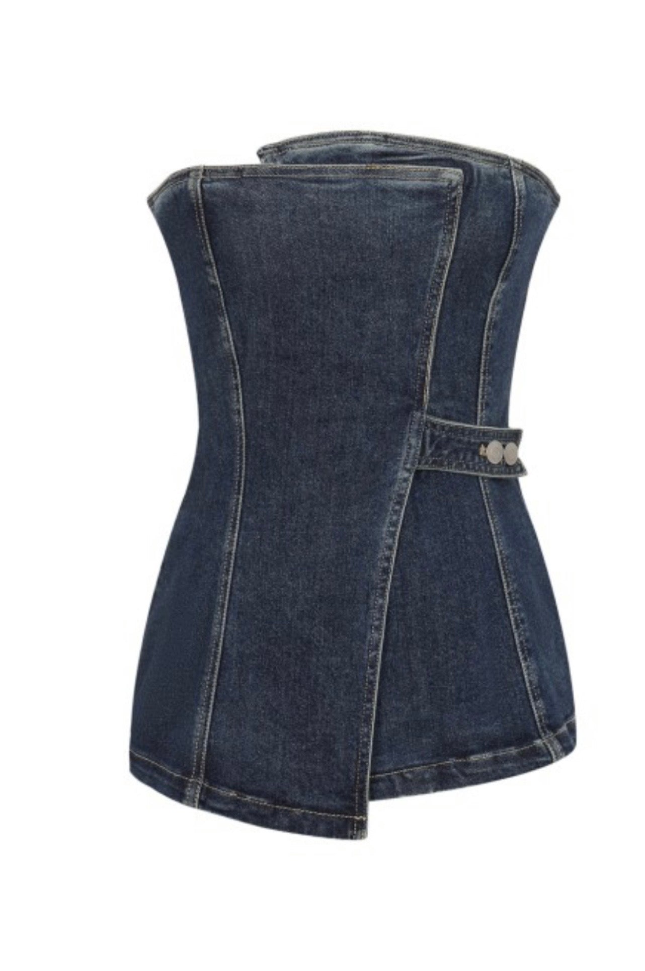 Canvas Denim Tube Top