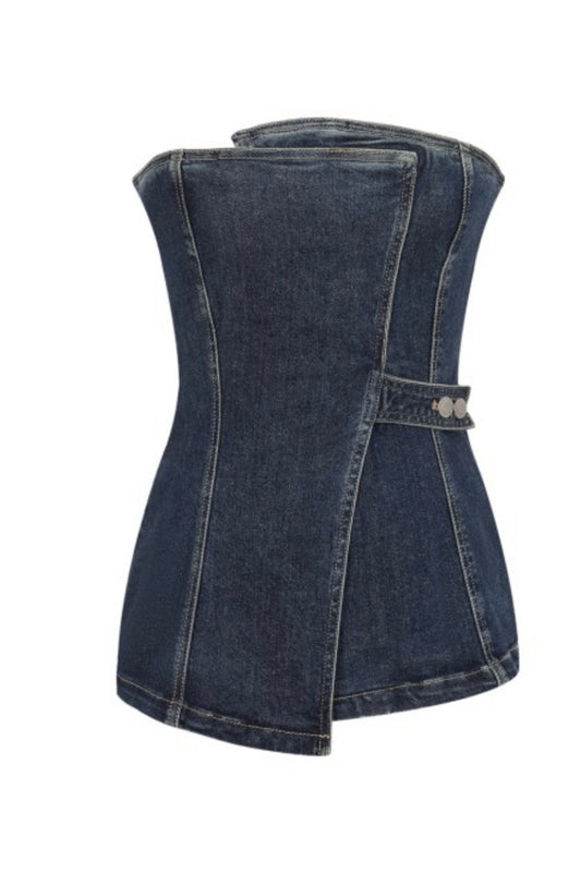 Canvas Denim Tube Top