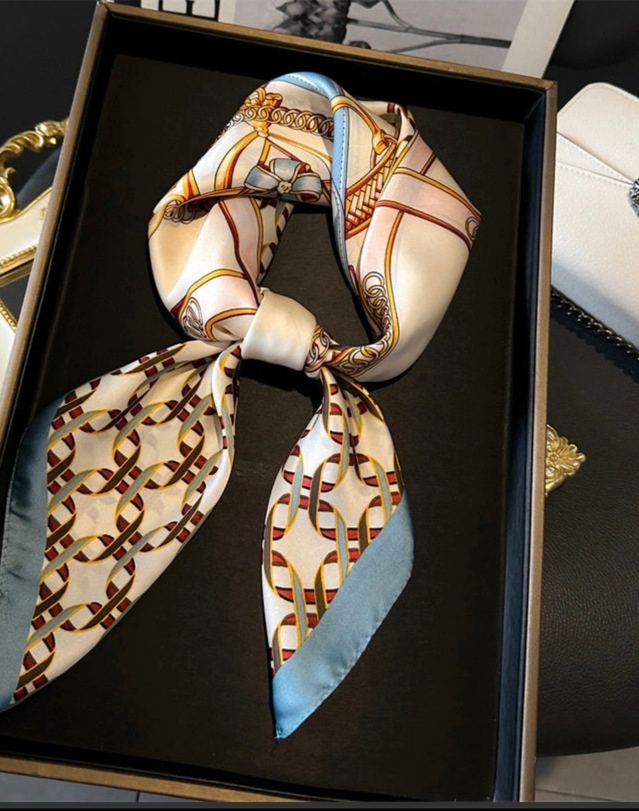 Versatile Wrapped Chain Scarf