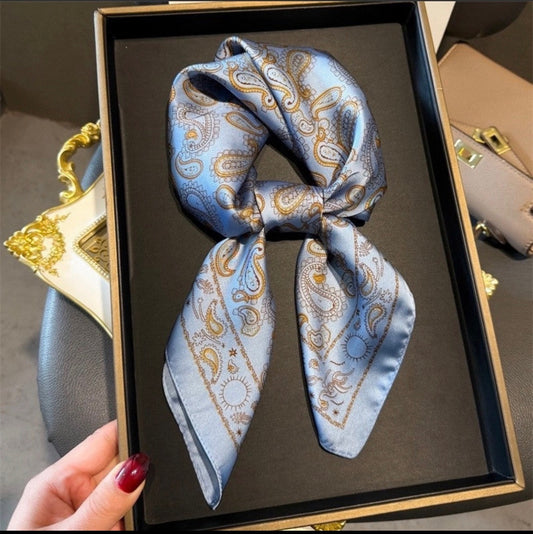 Blue Moon Paisley Scarf
