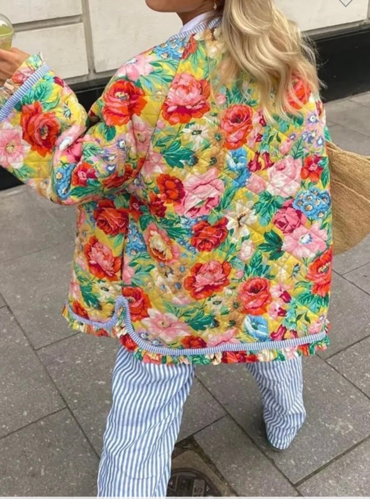 Flower Bomb Quilted Jacket